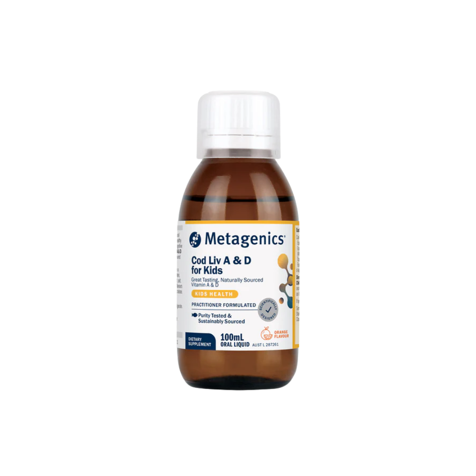 Cod Liver A&D for Kids 100ml (Metagenics)