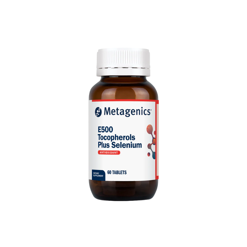 E500 Tocopherols + Selenium 60t (Metagenics)