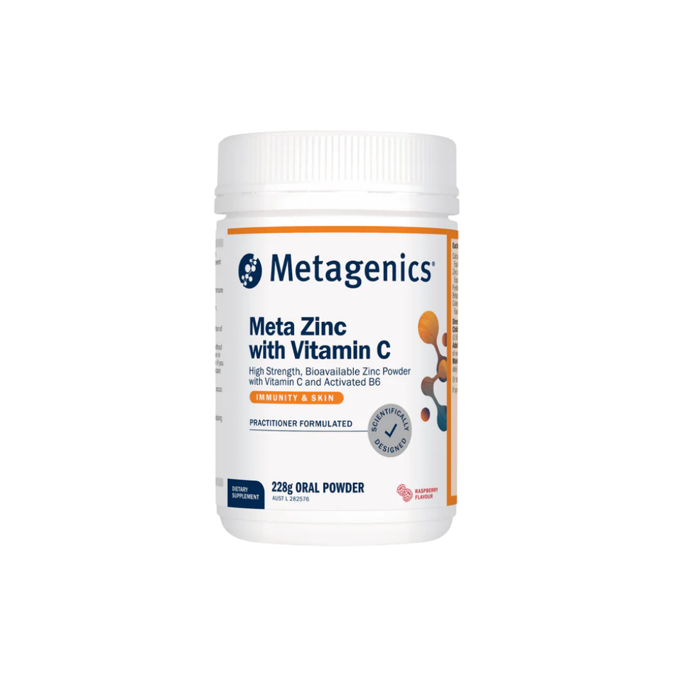 Meta Zinc with Vitamin C 228g Raspberry (Metagenics)