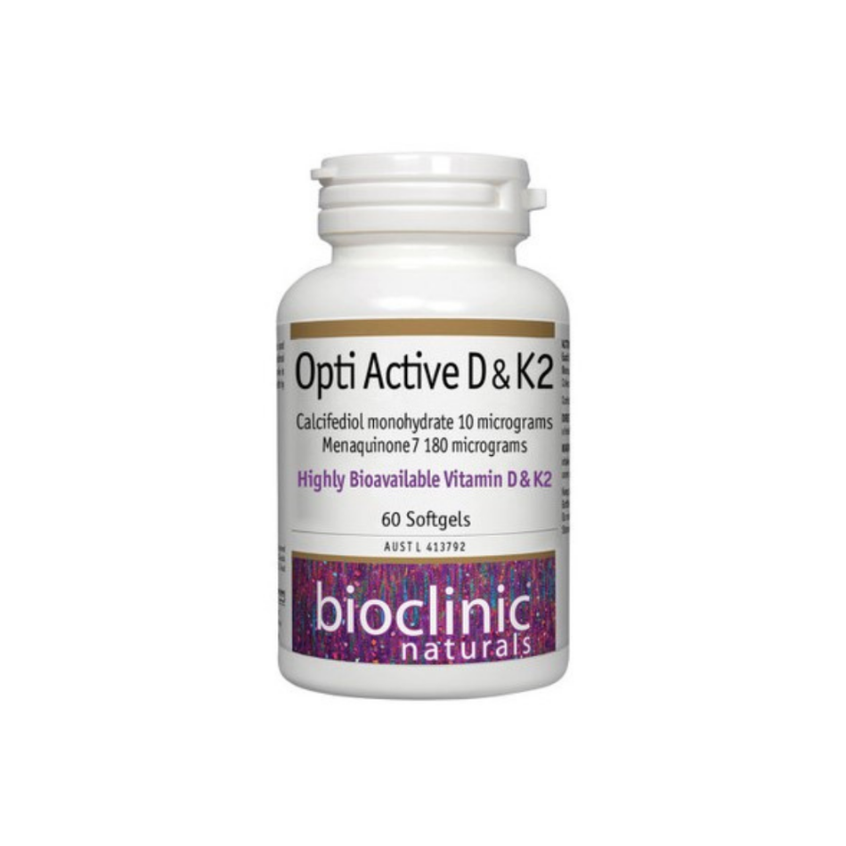Opti Active D & K2 60C (Bioclinic Naturals)