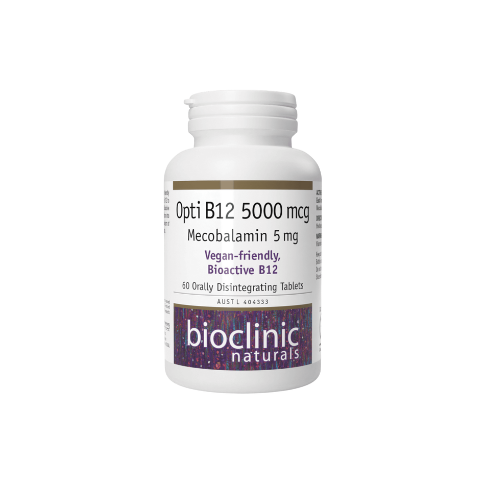 Opti B12 5000mcg Orally Disintegrating 60t (Bioclinic Naturals)