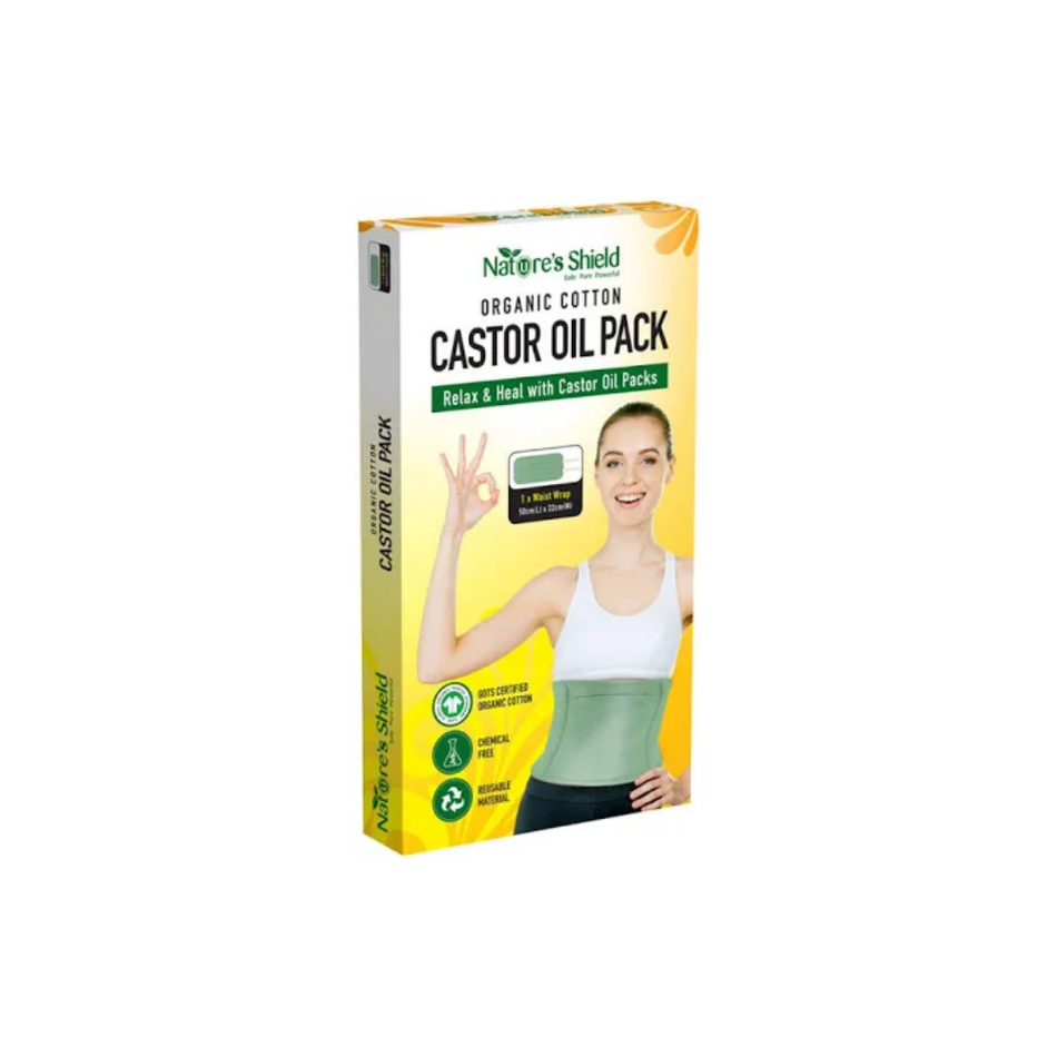 Organic Cotton Castor Oil Pack Waist Wrap