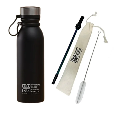 Remplenish Myo Steel Bottle and Straw (Optimal Sleep Airway Health)