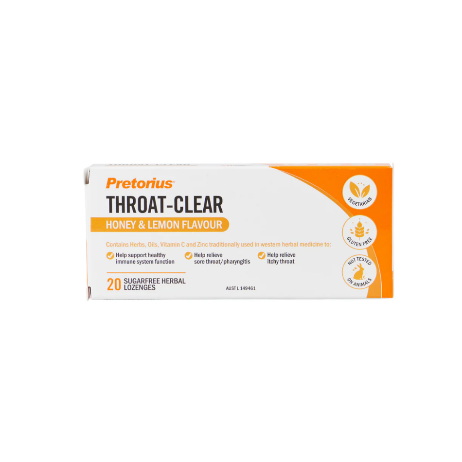 Throat Clear Lozenges (Pretorius)