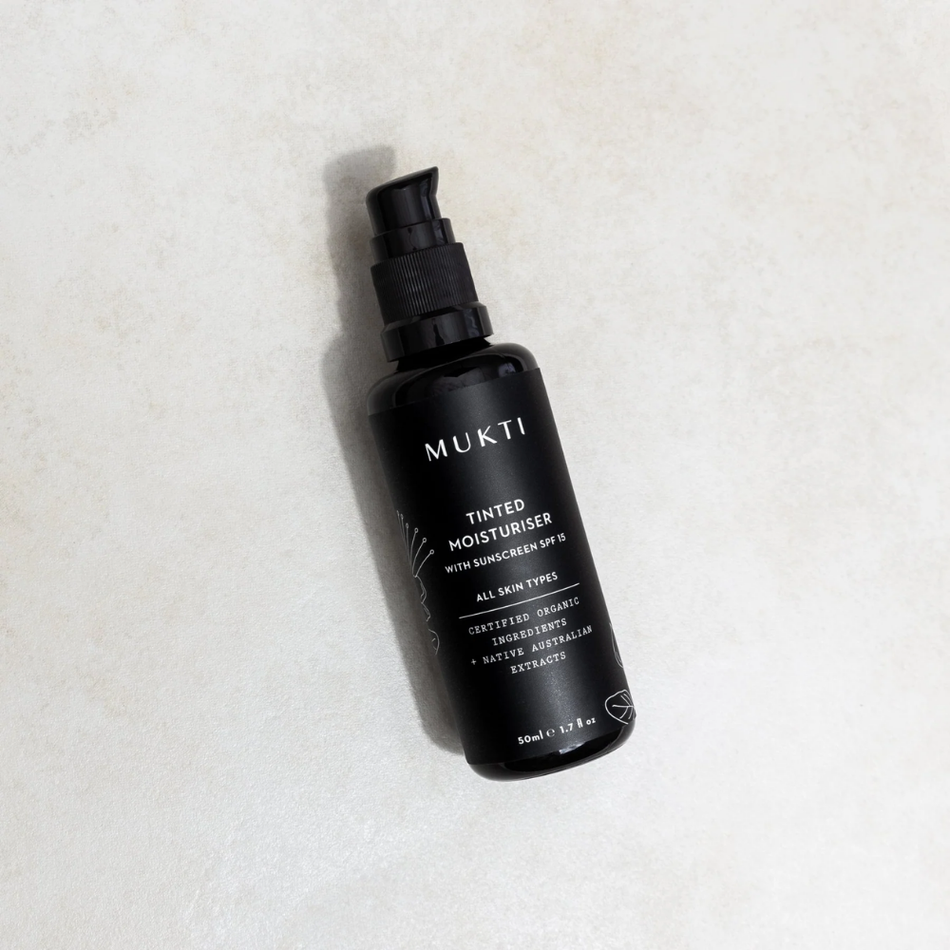 Tinted Moisturiser with Sunscreen 50ml (Mukti)